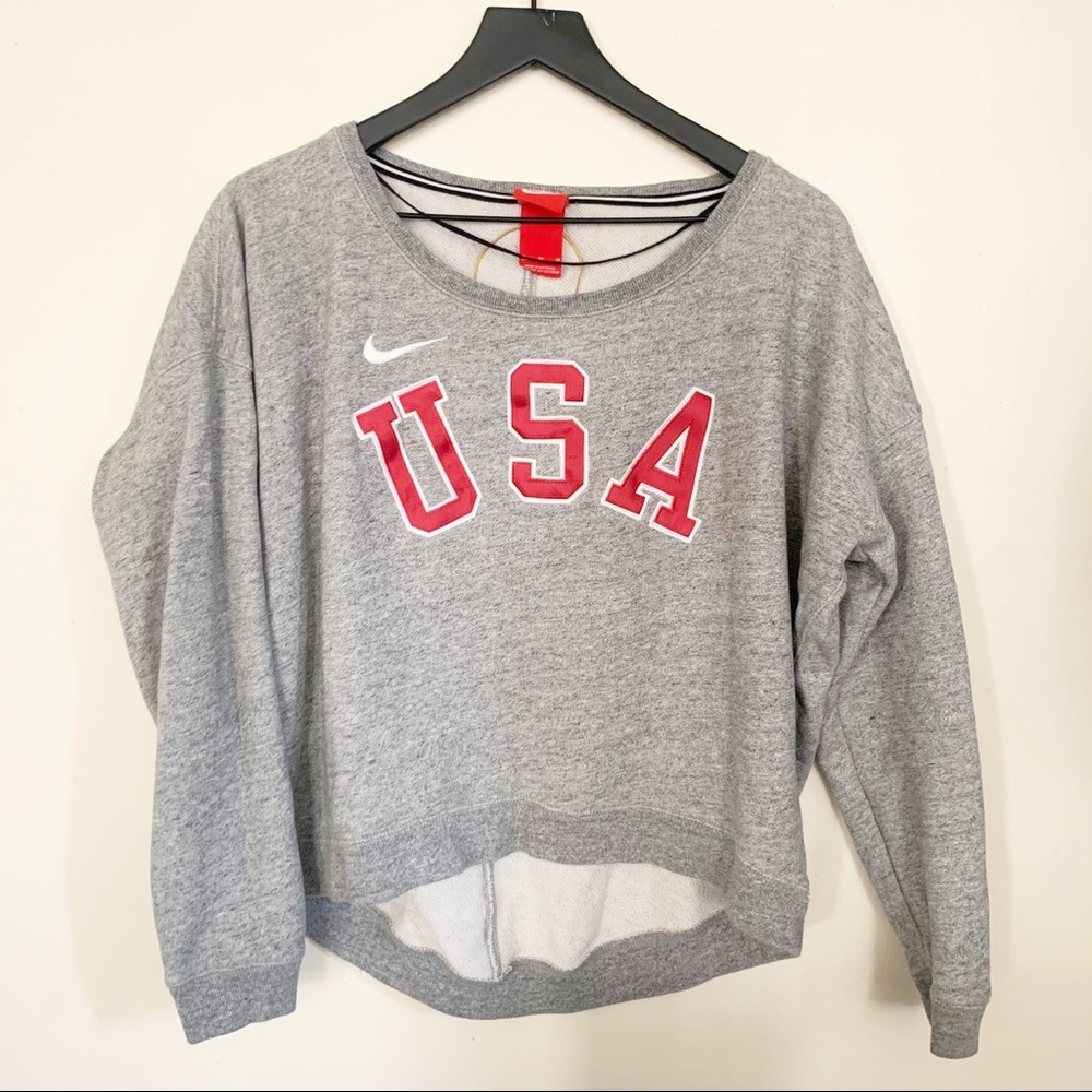 VINTAGE USA OLYMPIC TEAM EMBROIDERED NAVY SWEATSHIRT | XL